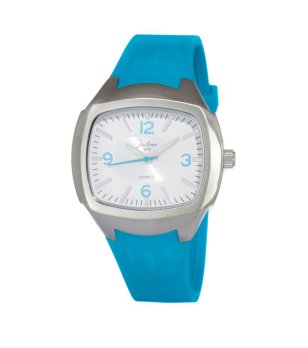 Кварцов дамски часовник в сребристо и синьо снимка