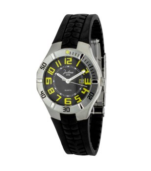 Аналогов дамски часовник в черно и сребристо снимка