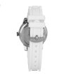 Дамски кварцов часовник с каишка в бяло-1 снимка