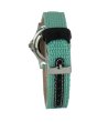 Аналогов дамски часовник в сребристо с каишка в цвят мента-1 снимка