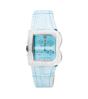 Дамски часовник с кристали в син нюанс снимка