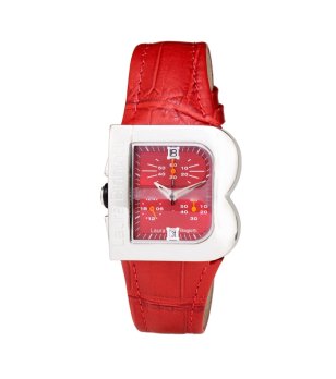 Дамски аналогов часовник в червен нюанс снимка