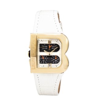 Аналогов дамски часовник в бяло снимка