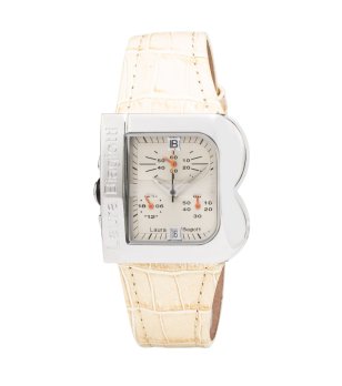 Дамски кварцов часовник в цвят крем снимка