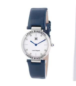 Дамски аналогов часовник в син нюанс снимка