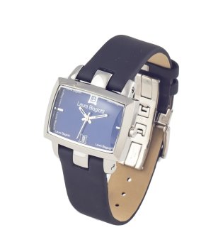 Аналогов дамски часовник в тъмносин цвят снимка