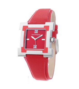 Кварцов дамски часовник в червено снимка