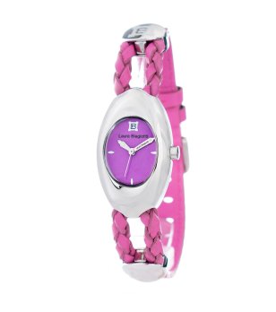 Дамски аналогов часовник в цвтя маджента снимка