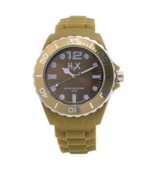 Аналогов кварцов часовник в зелен нюанс снимка