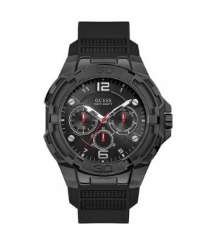 Аналогов мъжки часовник в черно снимка