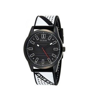 Мъжки кварцов часовник в черно и бяло снимка