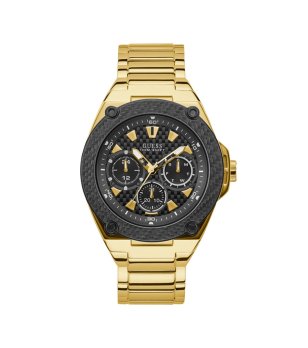 Мъжки кварцов часовник в златисто и черно снимка