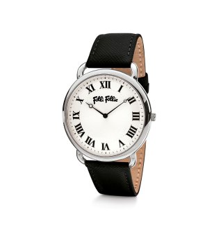 Дамски класически часовник в сребристо и черно снимка