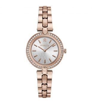 Дамски златист часовник с камъчета снимка