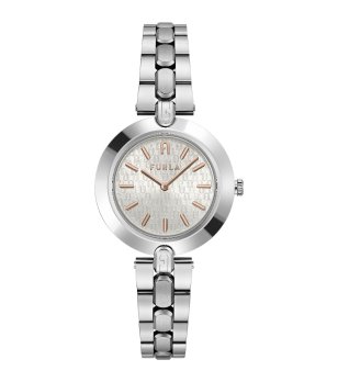 Дамски сребрист часовник с лого снимка