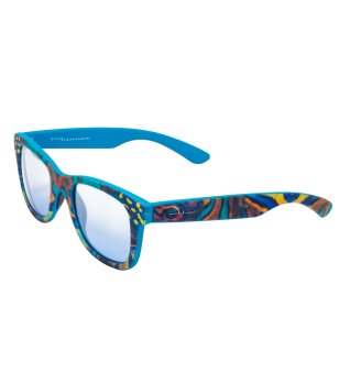 Унисекс очила със синя рамка с принт снимка