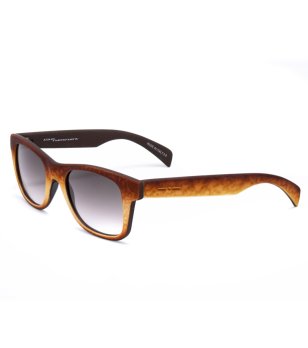 Унисекс слънчеви очила с рамка в кафяви нюанси снимка