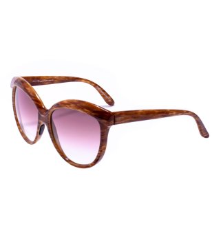 Дамски слънчеви очила пеперуда в кафяви нюанси снимка