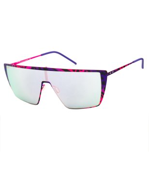 Дамски слънчеви очила тип маска с многоцветна рамка снимка