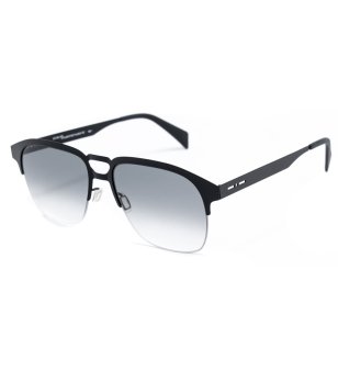 Мъжки слънчеви очила с черна полурамка снимка