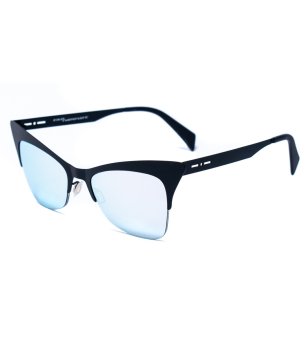 Дамски слънчеви очила котешко око с черна полурамка снимка