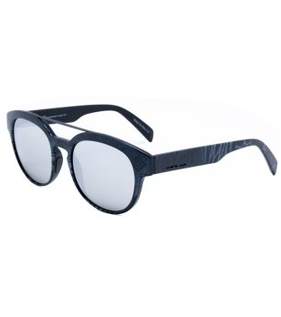 Унисекс слънчеви очила в синьо с принт снимка