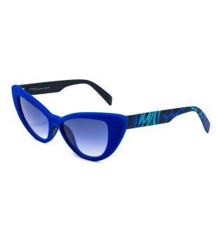 Дамски слънчеви очила котешко око в кралскосиньо снимка