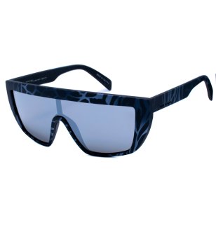 Унисекс слънчеви очила тип маска в сини нюанси снимка