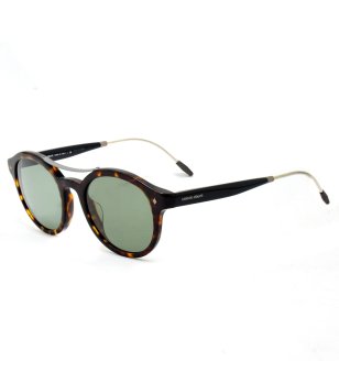 Дамски слънчеви очила в цвят хавана със златист детайли снимка