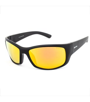 Мъжки поляризирани слънчеви очила с черна рамка и жълти лещи снимка