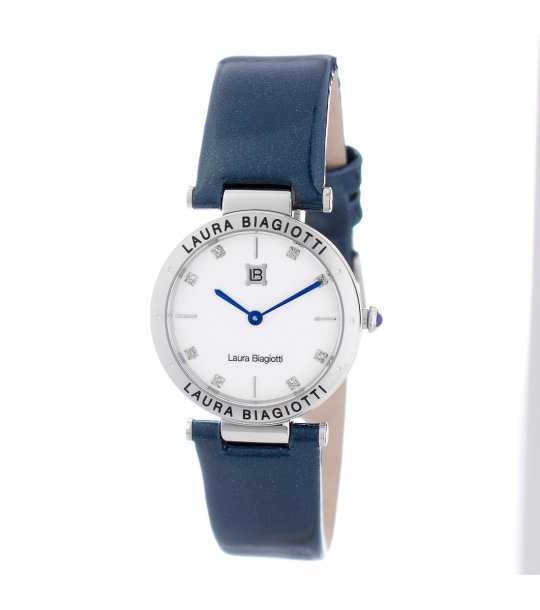 Дамски аналогов часовник в син нюанс снимка