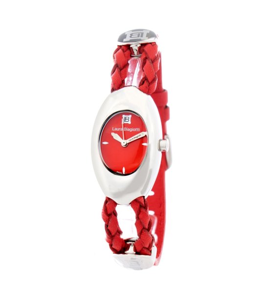 Дамски аналогов часовник в червен нюанс снимка