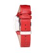 Дамски кварцов часовник в червено-1 снимка