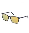 Унисекс слънчеви очила с тъмносиня рамка и жълти лещи-0 снимка