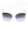 Дамски слънчеви очила с квадратна прозрачна рамка-1 снимка