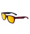 Слънчеви унисекс очила с рамка в черно и червено-0 снимка