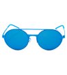 Кръгли унисекс слънчеви очила в синьо-1 снимка