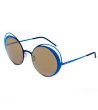 Дамски слънчеви очила с рамка в синьо-0 снимка