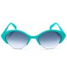 Дамски слънчеви очила котешко око с тюркоазена полурамка-1 снимка