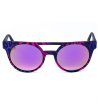 Унисекс слънчеви очила с леопардов принт в циклама и лилаво-1 снимка