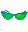 Дамски слънчеви очила котешко око в тюркоаз-1 снимка