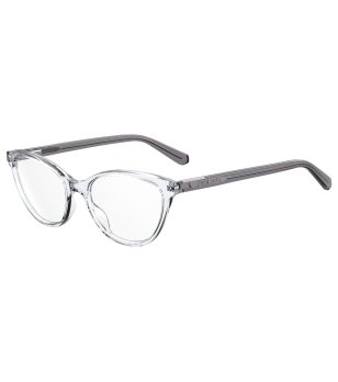 Сиви прозрачни рамки за очила котешко око снимка