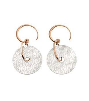 Обеци с кръгъл мотив снимка