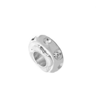 Сребрист талисман с камъни снимка