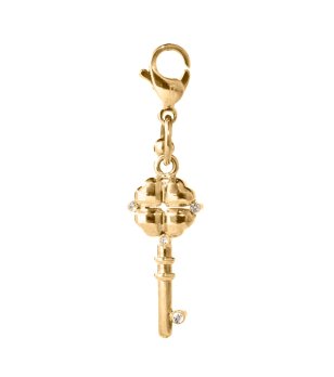 Дамски висулка ключ с кристали снимка