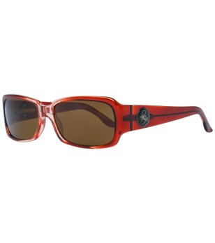 Дамски правоъгълни слънчеви очила с кафяви лещи снимка