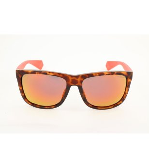 Мъжки слънчеви очила с поляризация в цвят хавана и корал снимка