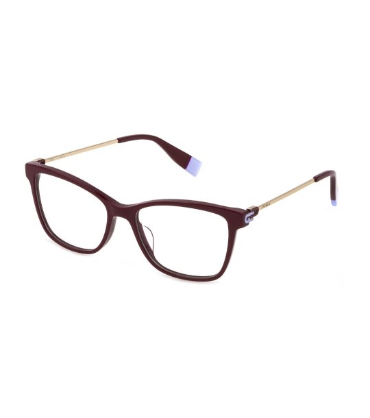 Дамски кафяви рамки за очила с метални дръжки снимка