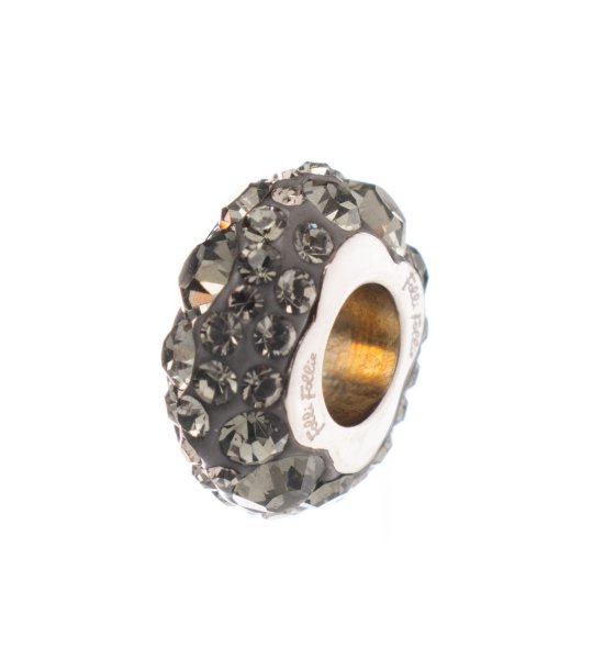 Кръгъл талисман с черни камъни снимка