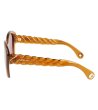 Дамски слънчеви очила в кехлибарен нюанс-2 снимка